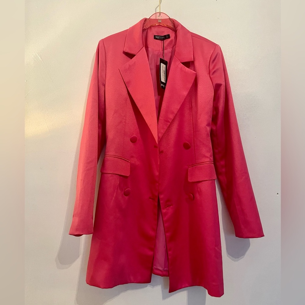 Nastygal pink trench